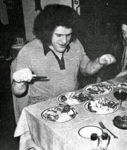 Andre el giganto comida
